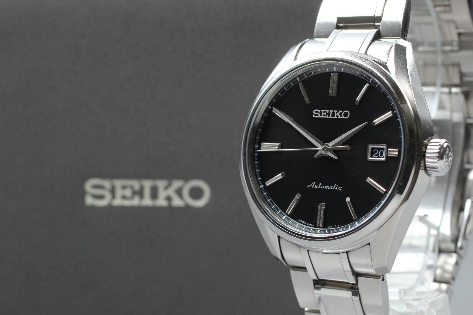 [Exc+5 w/ Box] SEIKO PRESAGE 6R15-03P0 SARX035 Black Automatic Men's Watch JAPAN