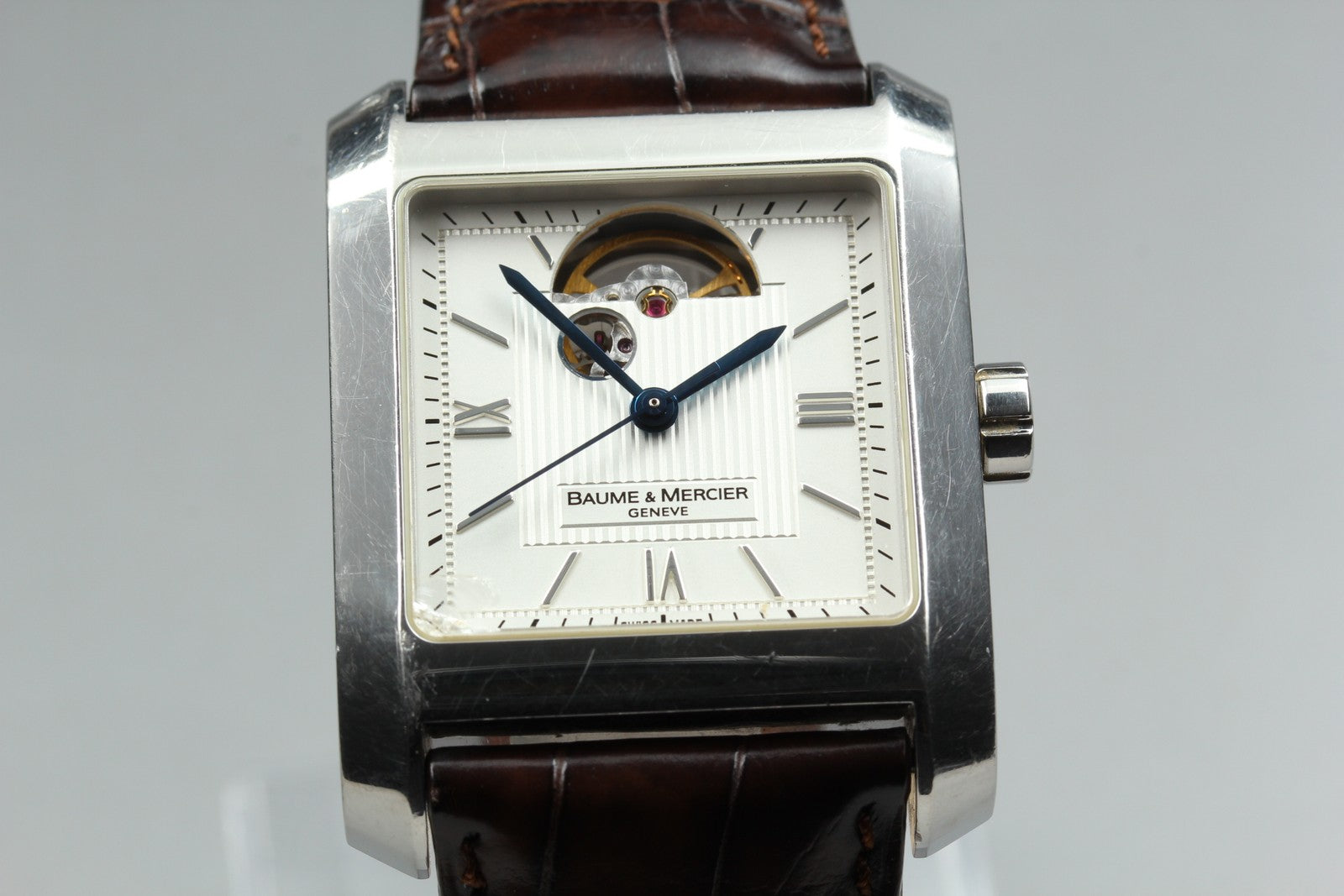 BAUME＆MERCIER Hampton 65577 Automatic White Dial Men's Watch 34mm JAPAN Exc+5