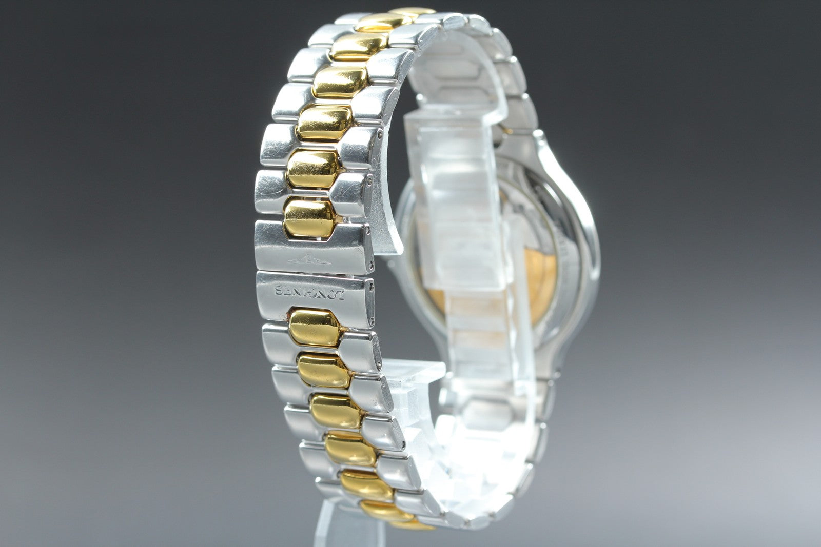 Longines Conquest L1.620.3 Date 35mm Automatic Gold Silver Men's Watch