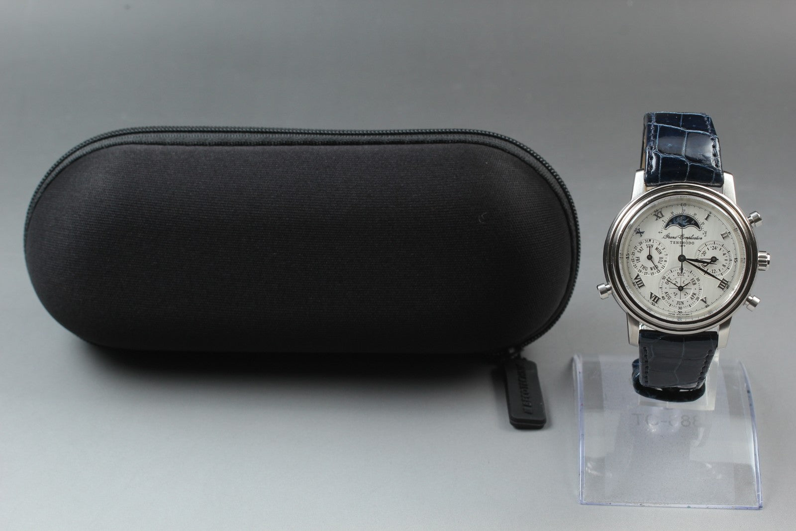 [Exc+5] TENSHOD Grand Complication 6771-T008721 TA Quartz Watch From JAPAN