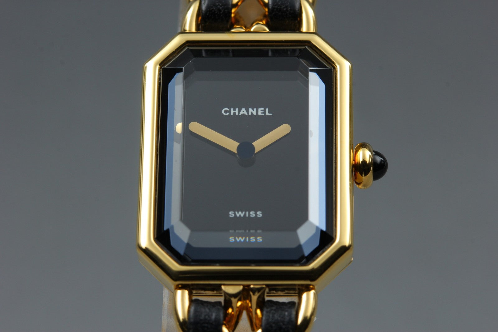 CHANEL Premiere L Size Black Dial Gold 20mm Quartz Women’s Watch [w/Box]