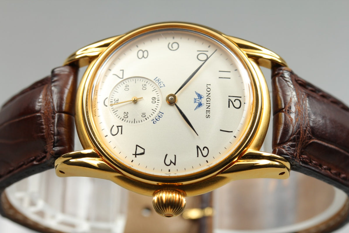 Vintage LONGINES 125th Anniversary 5254 Manual Small Seconds Men's Watch 33mm JP