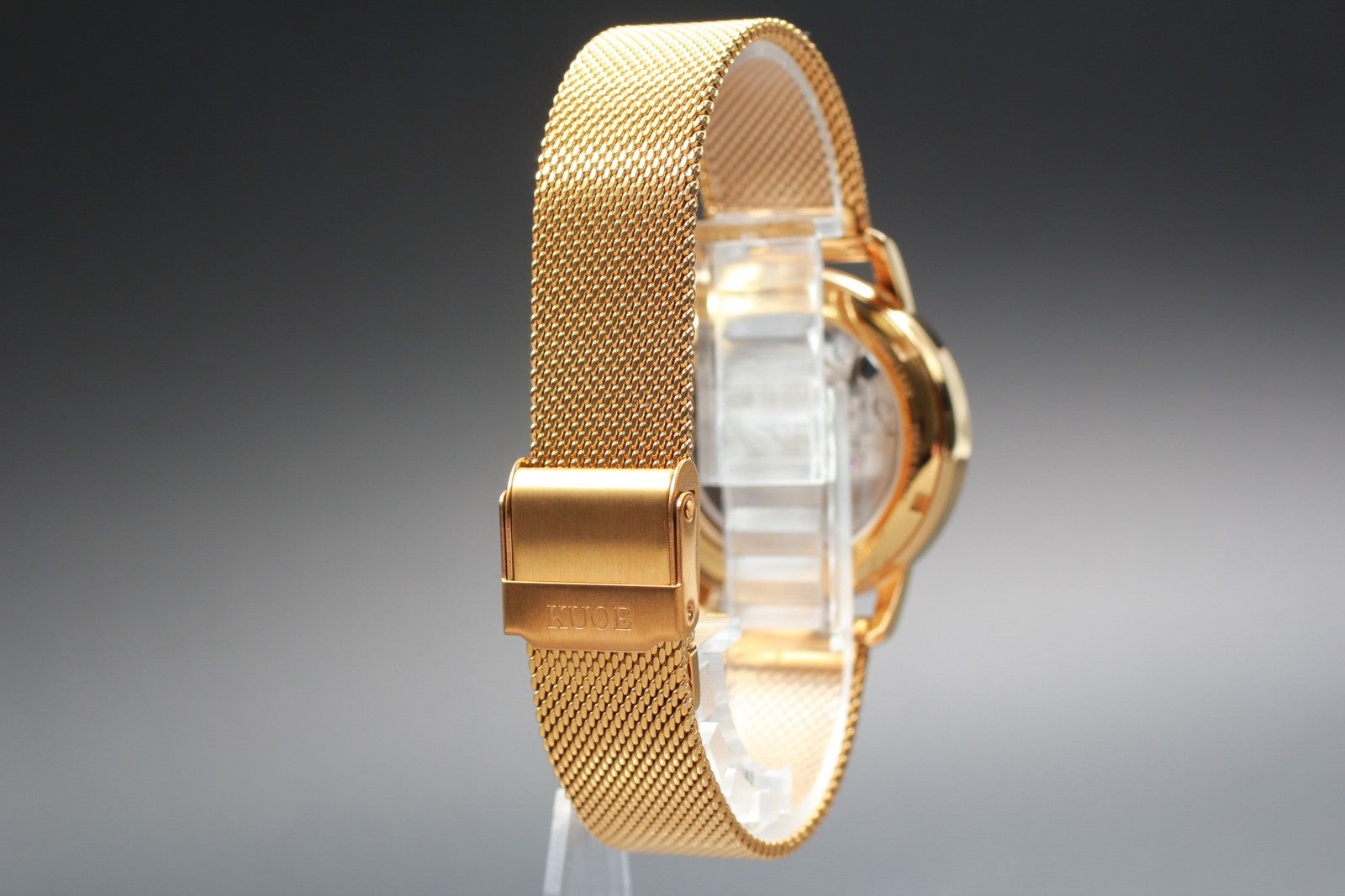 [N MINT Box] KUOE KYOTO OLD SMITH 90-007﻿ Gold Black Automatic Men's Watch JAPAN