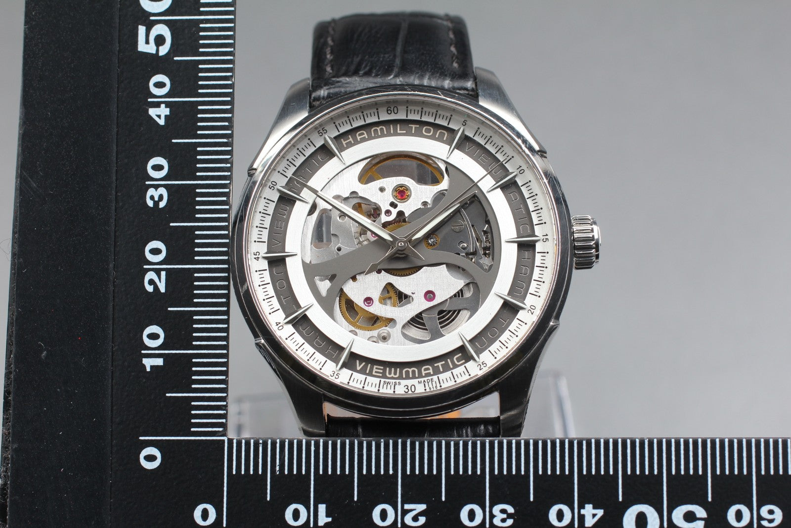[Exc+5 Box] Hamilton Jazzmaster Viewmatic H425550 Automatic Skeleton Men’s Watch