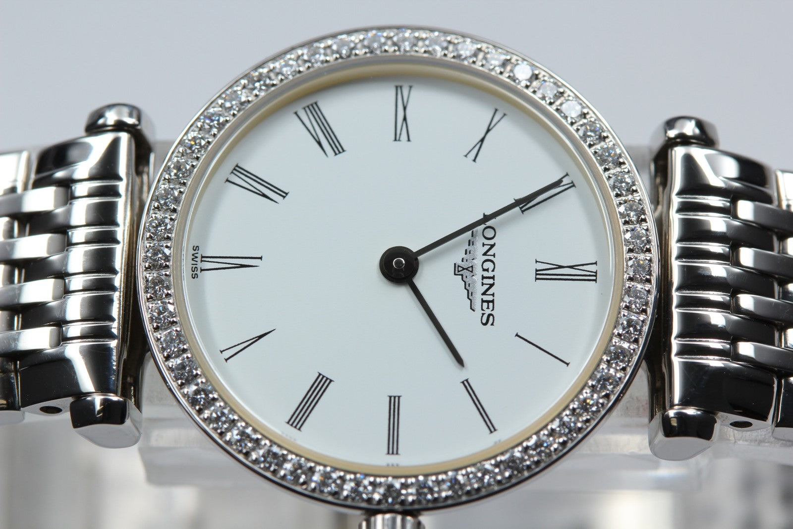 LONGINES La Grande Classique L4.241.0 Diamond Bezel Women's Quartz Watch [Box]