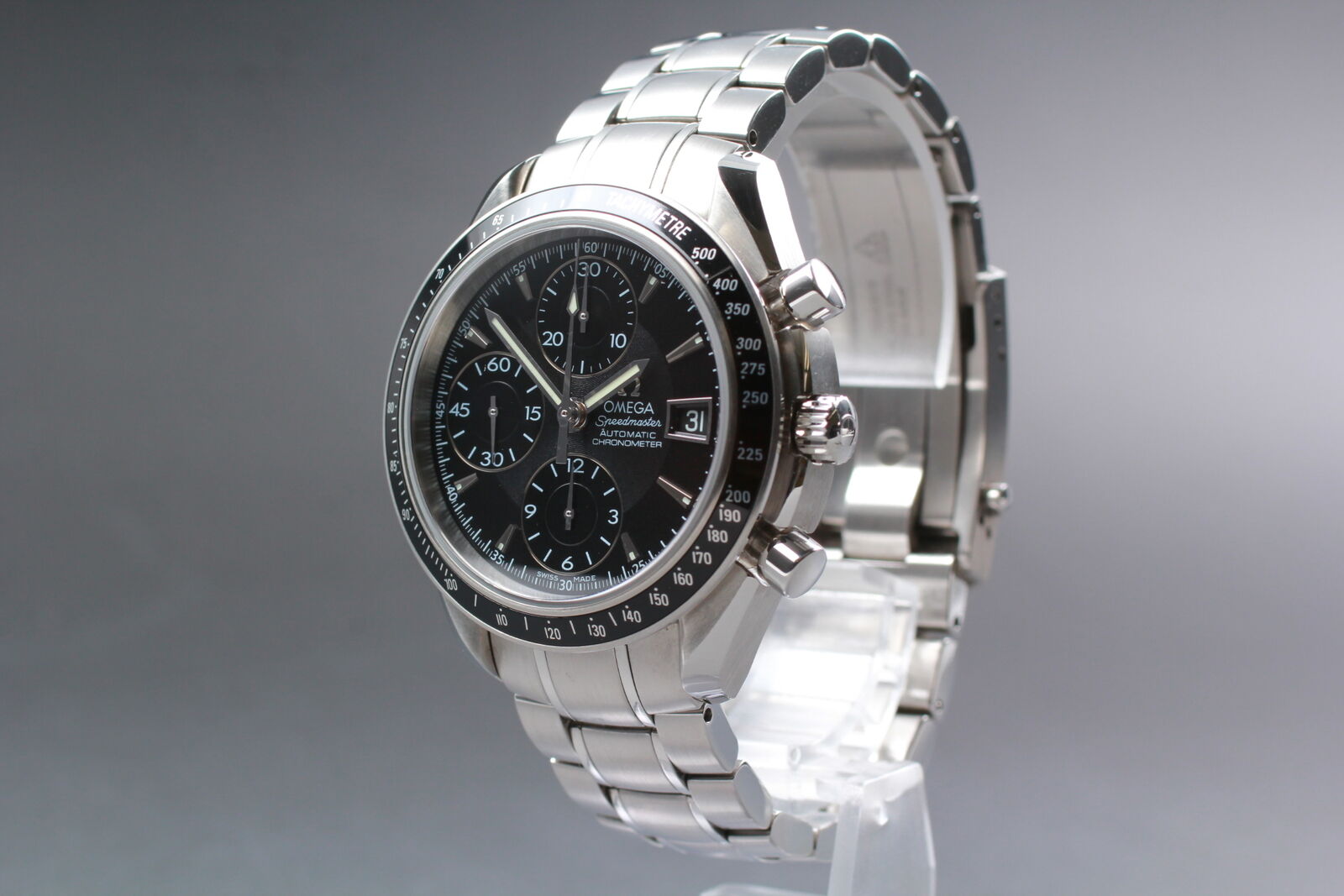[N MINT w/Box] Omega Speedmaster 3210.50 Chronograph AT Men's Watch From JAPAN