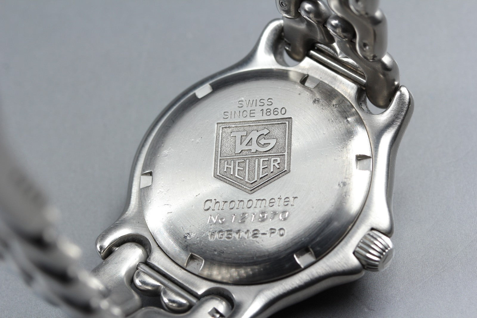 Vintage TAG HEUER SEL WG5112-P0 Automatic Silver Dial Men's Watch 36mm JAPAN Box