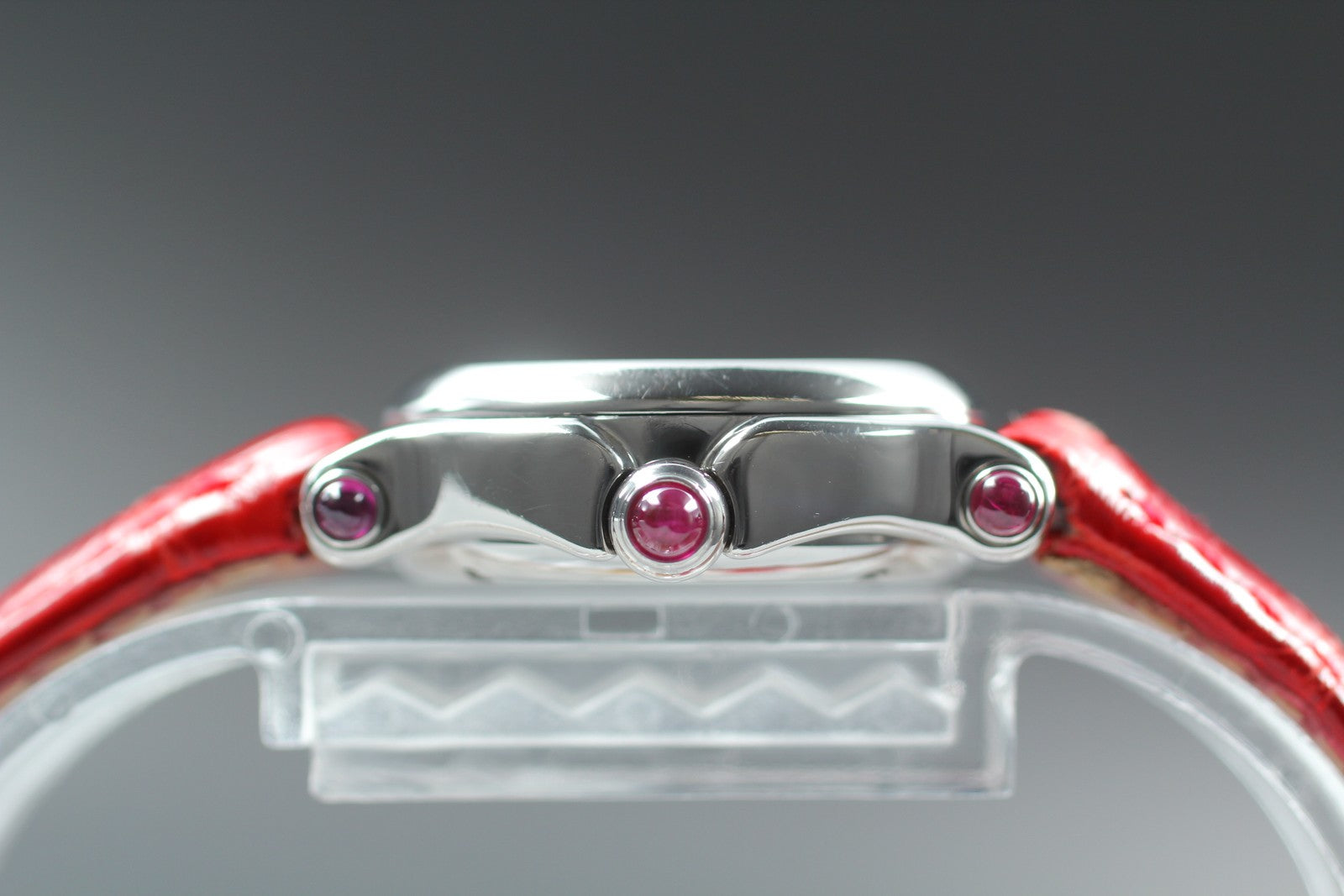 [Exc+5 Box] Chopard Happy Sport 27/8245-21 Red Diamond Quartz Women’s Watch