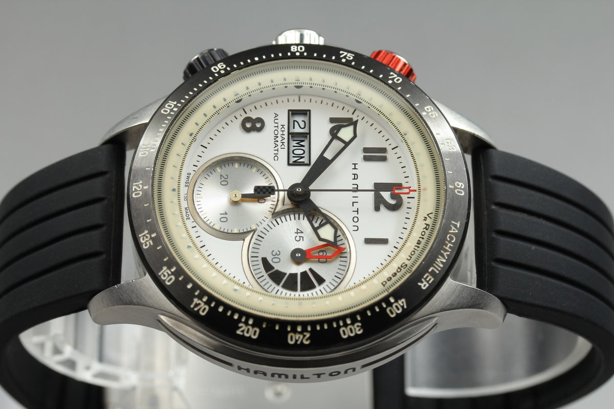 Hamilton Khaki Tachymiler H717260 Automatic Chronograph Men's Watch 45mm JAPAN