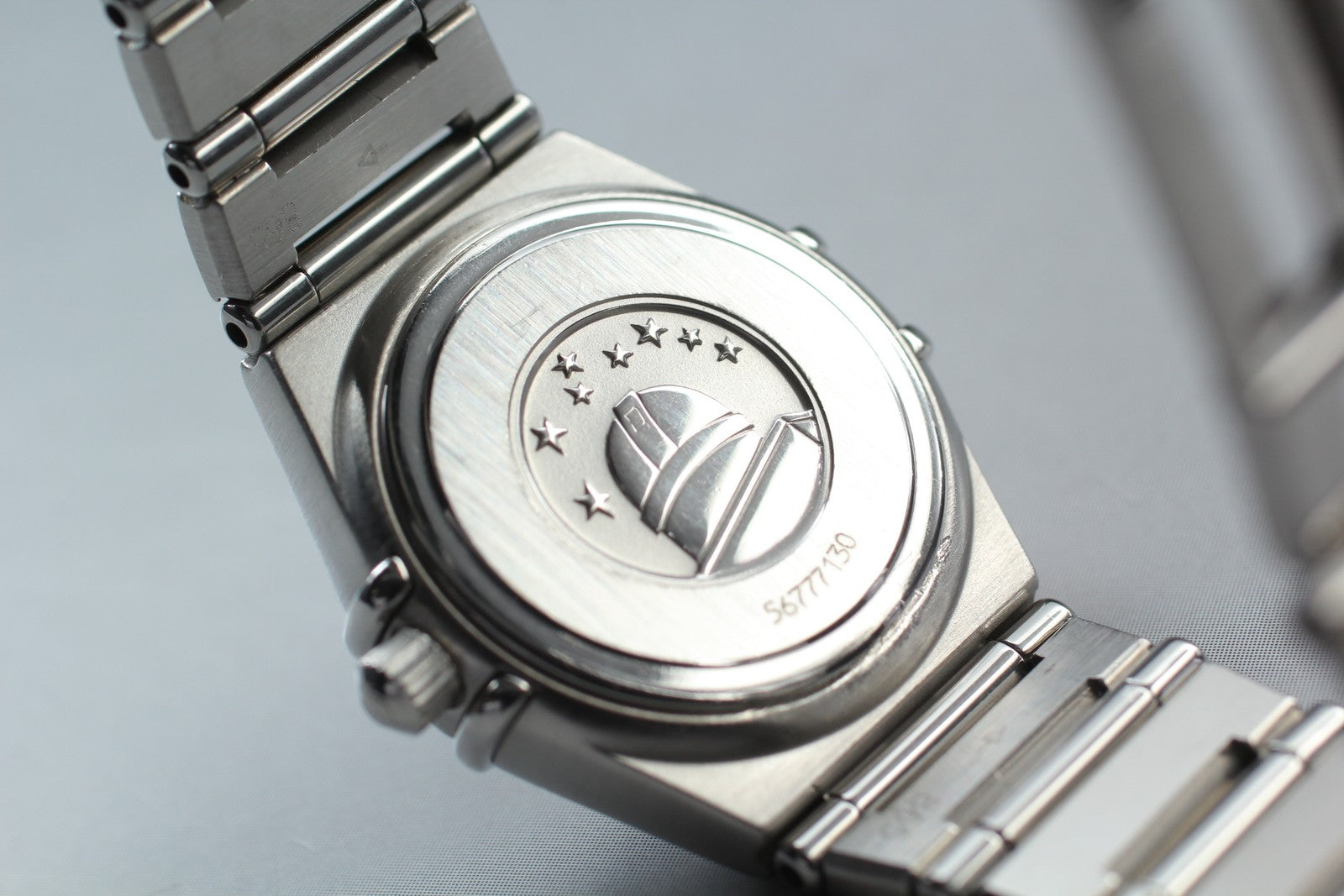 New Batt OMEGA Constellation 1562.30.00 Quartz Silver Women Watch 22mm JAPAN