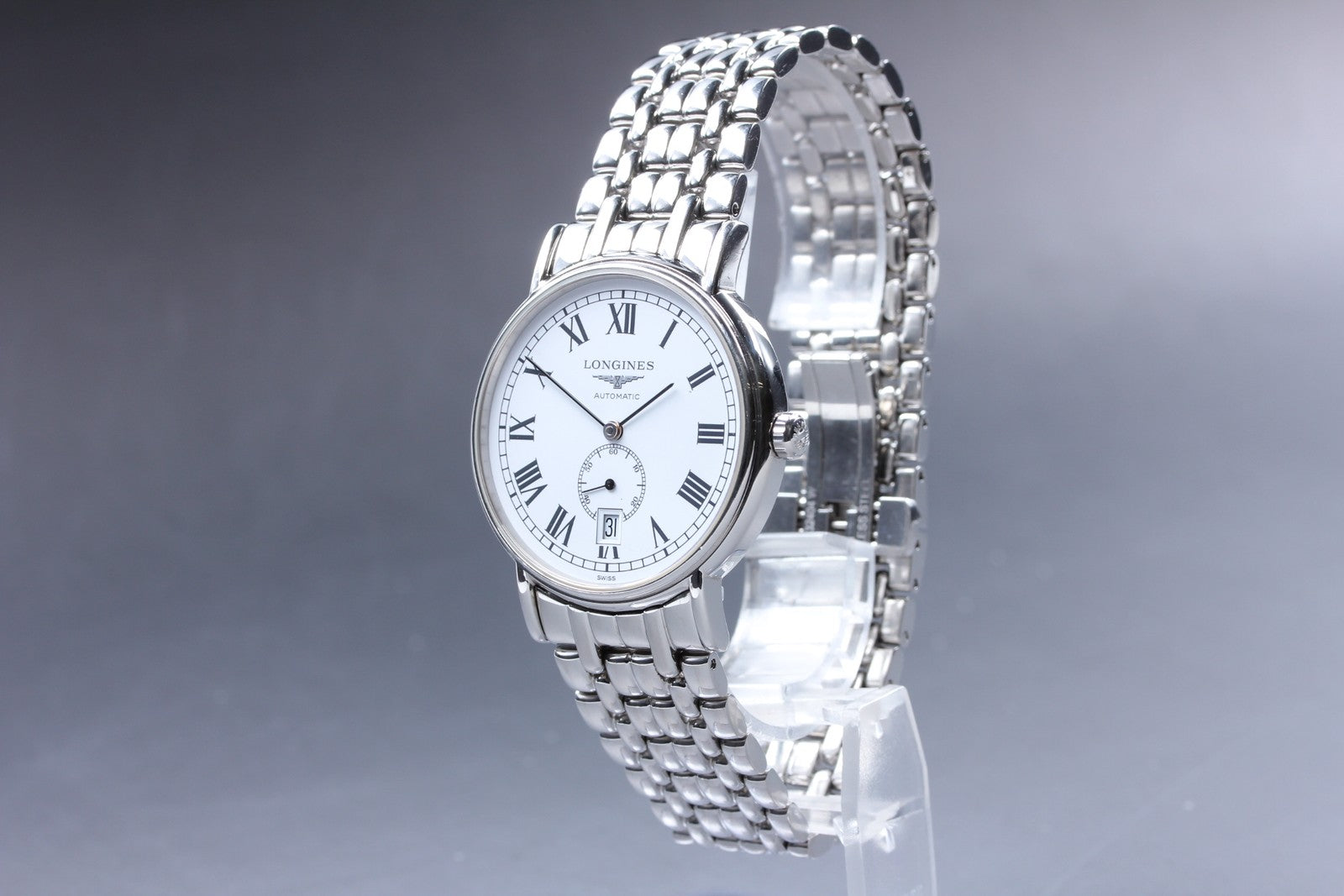 Exc+5*Box LONGINES Presence L4.805.4 White Dial Automatic Men's Watch 38mm JAPAN