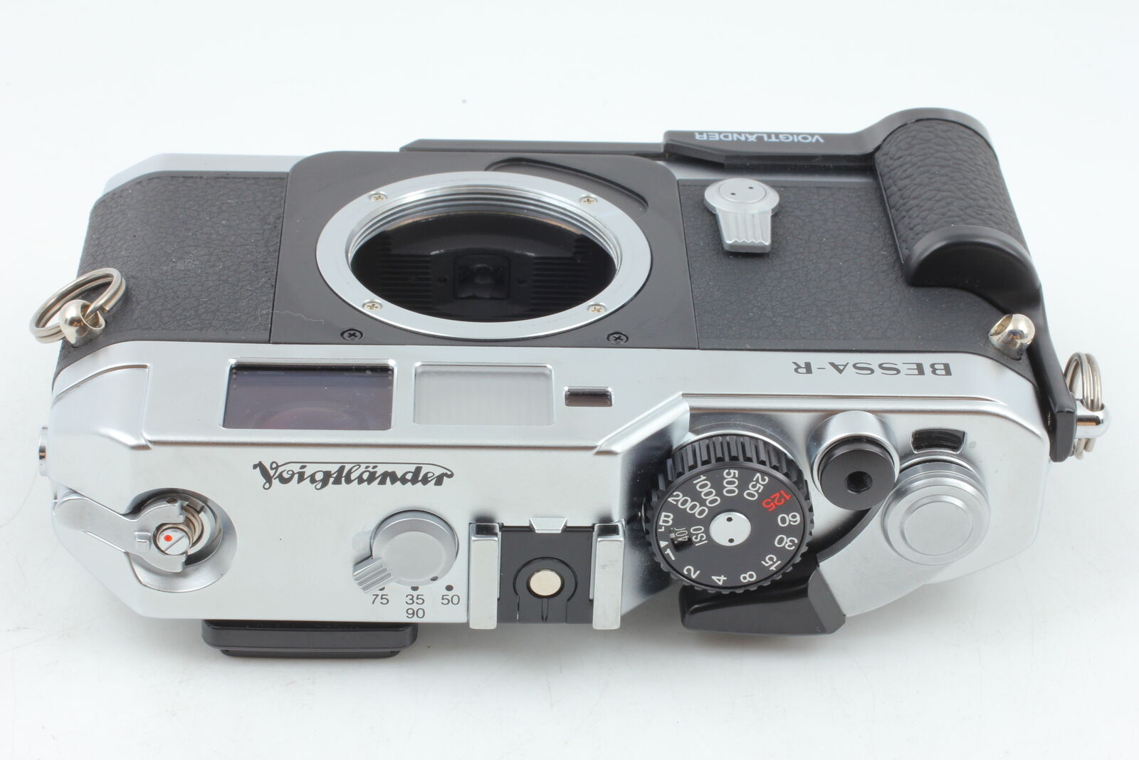 [MINT w/Grip] Voigtlander Bessa R Silver Film Camera + 35mm f2.5 MC Lens JAPAN