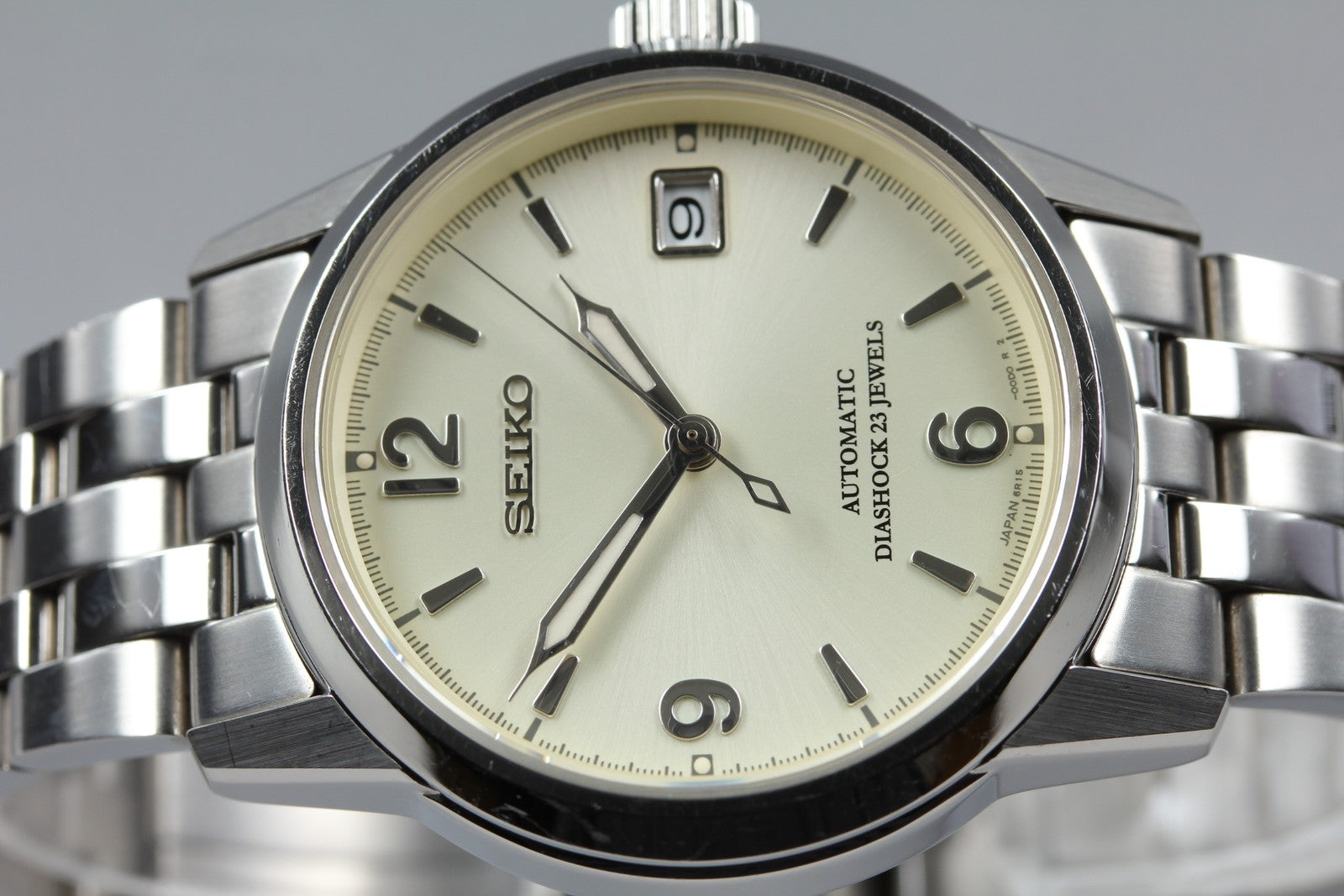 SEIKO SPIRIT 6R15-00B0 SCVS009 Date 36mm Automatic Men’s Watch JAPAN