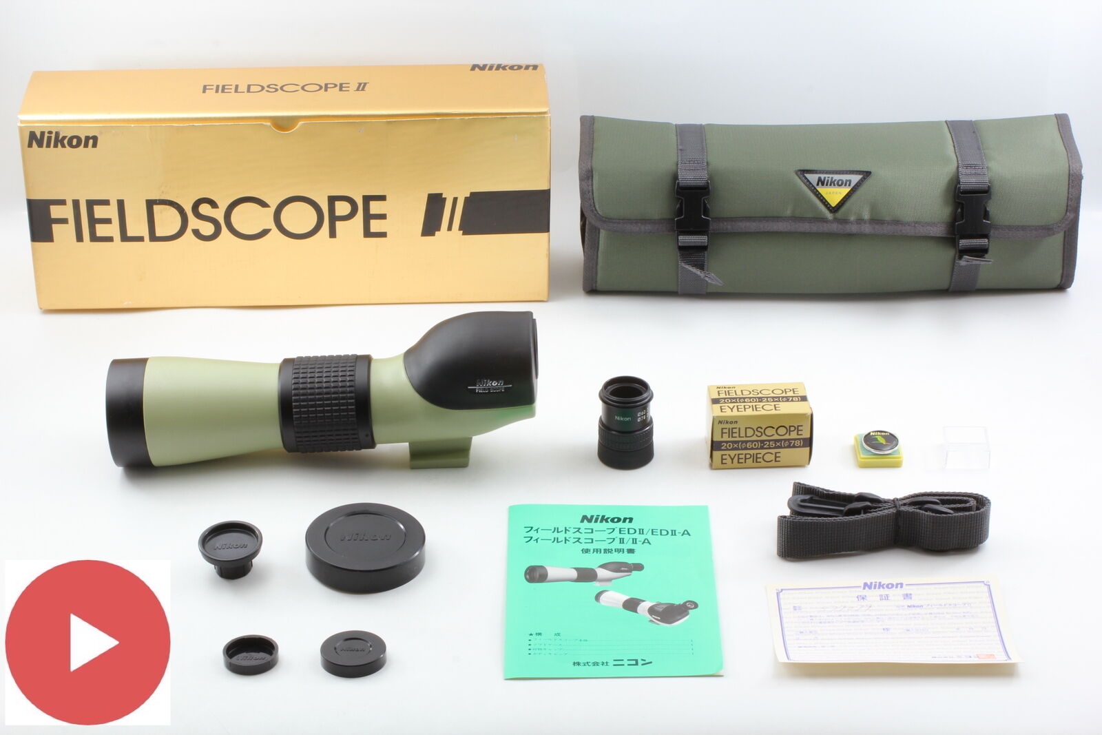 [ BOXED Near MINT ] Nikon Fieldscope Field Scope II D60 20x Eyepiece From JAPAN