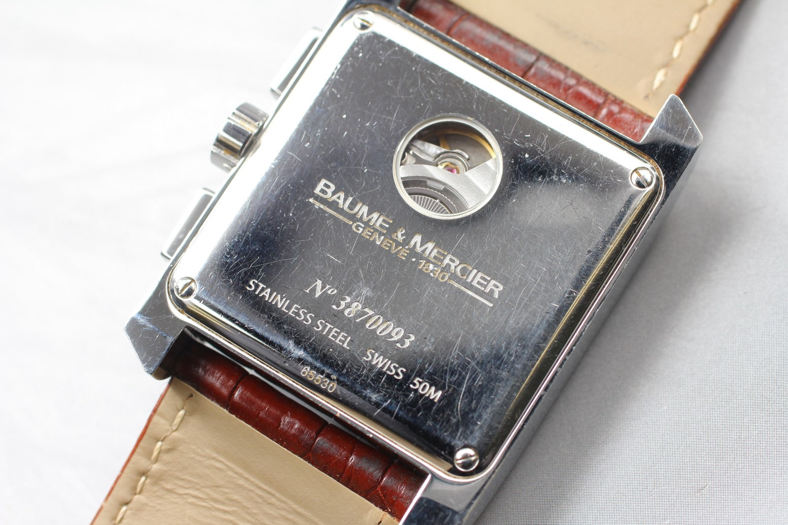 BAUME＆MERCIER Hampton 65530 Automatic Black Dial Men's Watch 34mm JAPAN Box