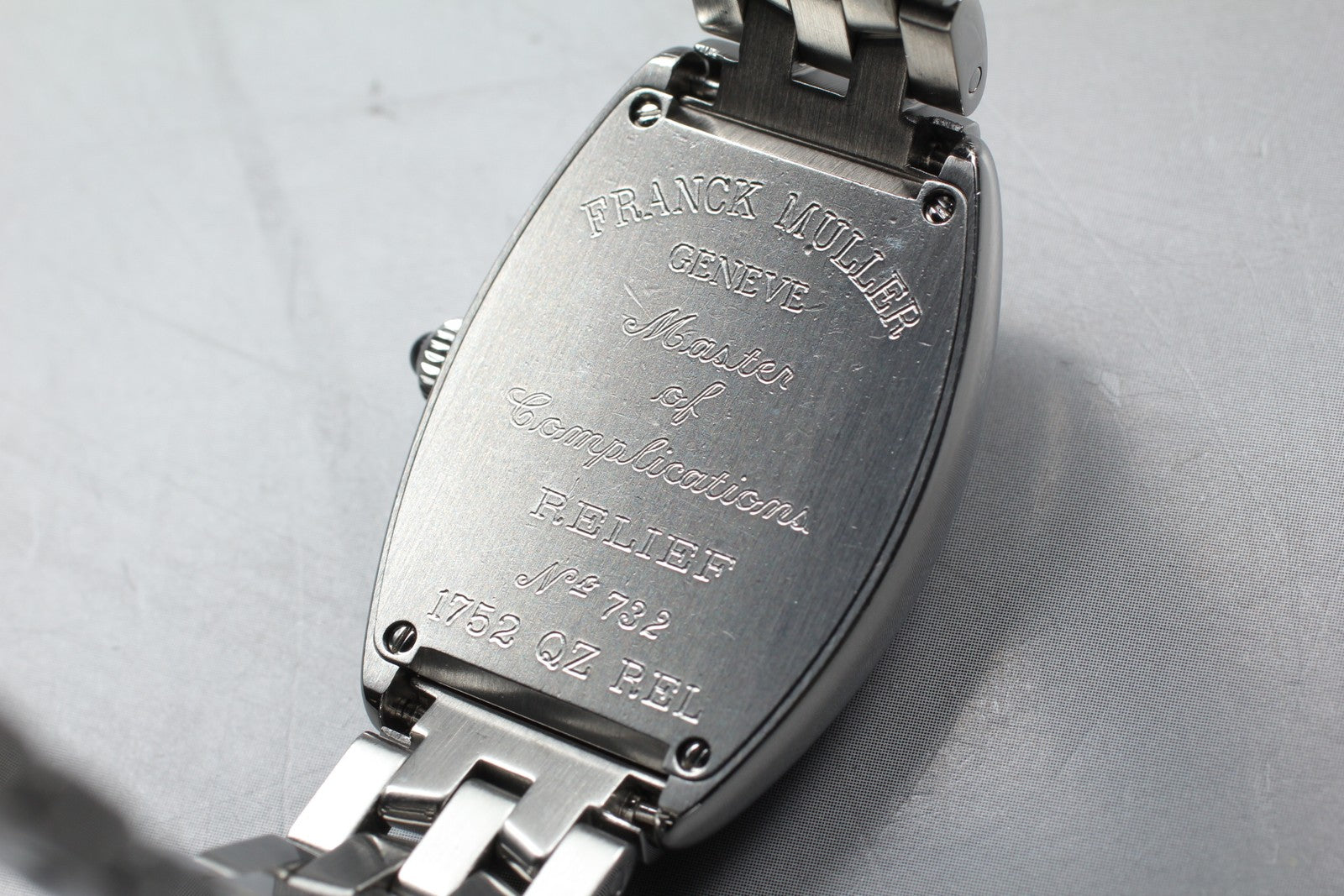 [Exc+5 Box] Franck Muller Tonneau Curvex 1752QZ Silver Women's Quartz Watch JP