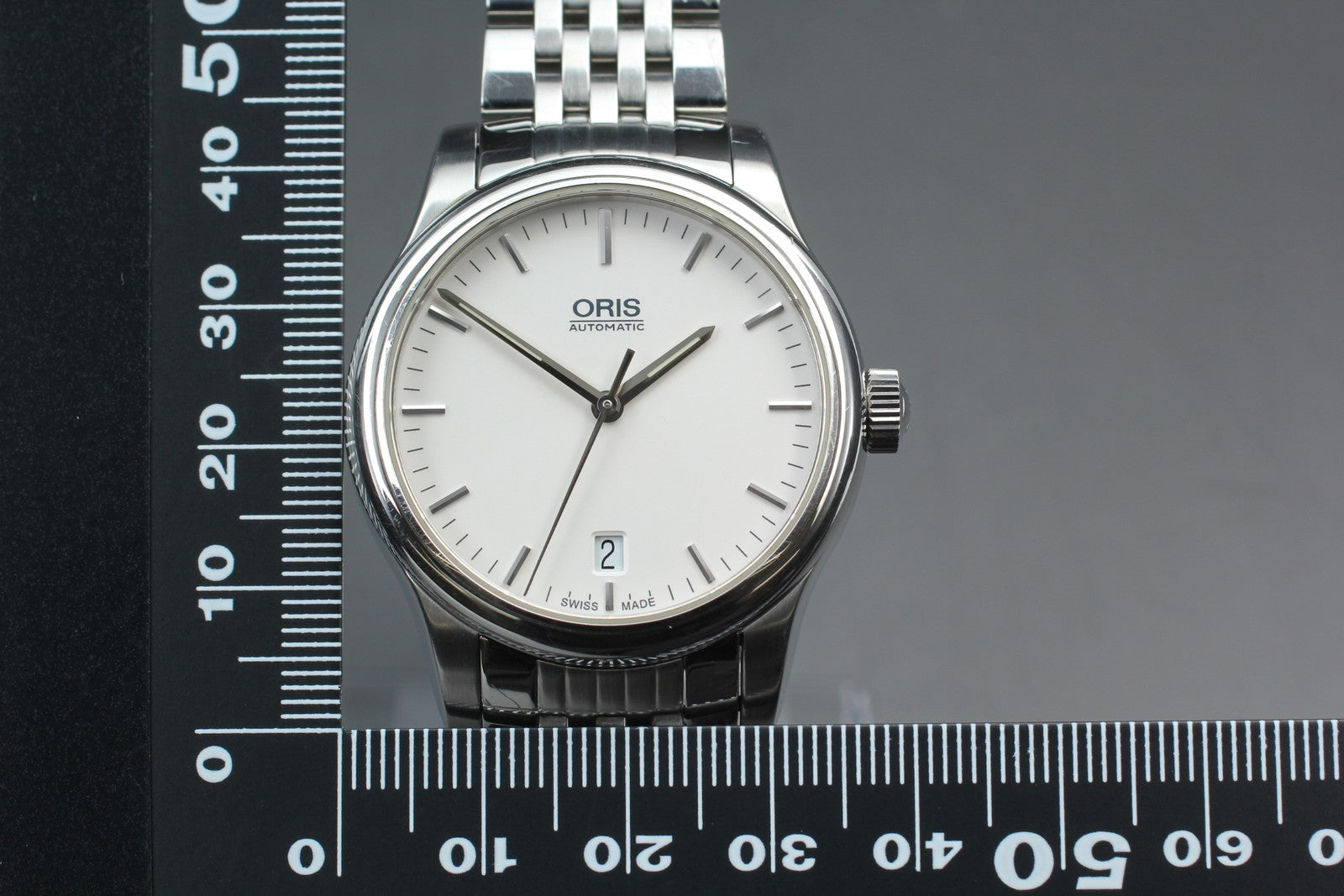 [Exc+5 Box] ORIS Classic Date 7578 Silver 37mm Automatic Men's Watch JAPAN