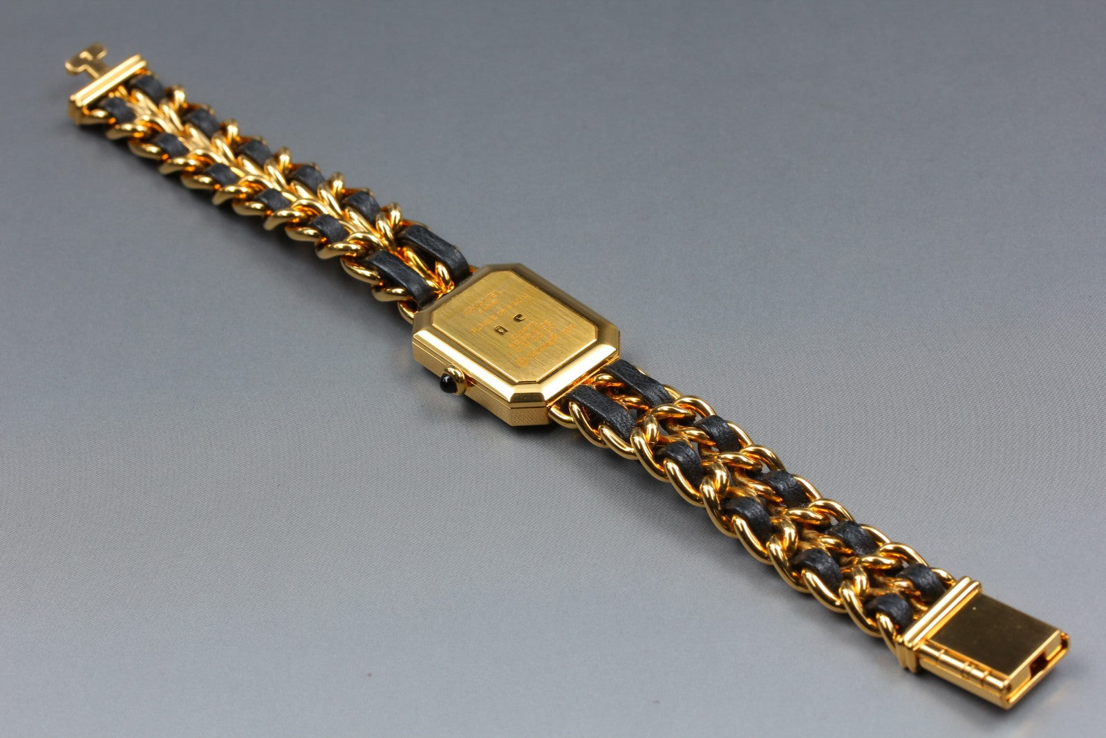 CHANEL Premiere L Size Black Dial Gold 20mm Quartz Women’s Watch [w/Paper]
