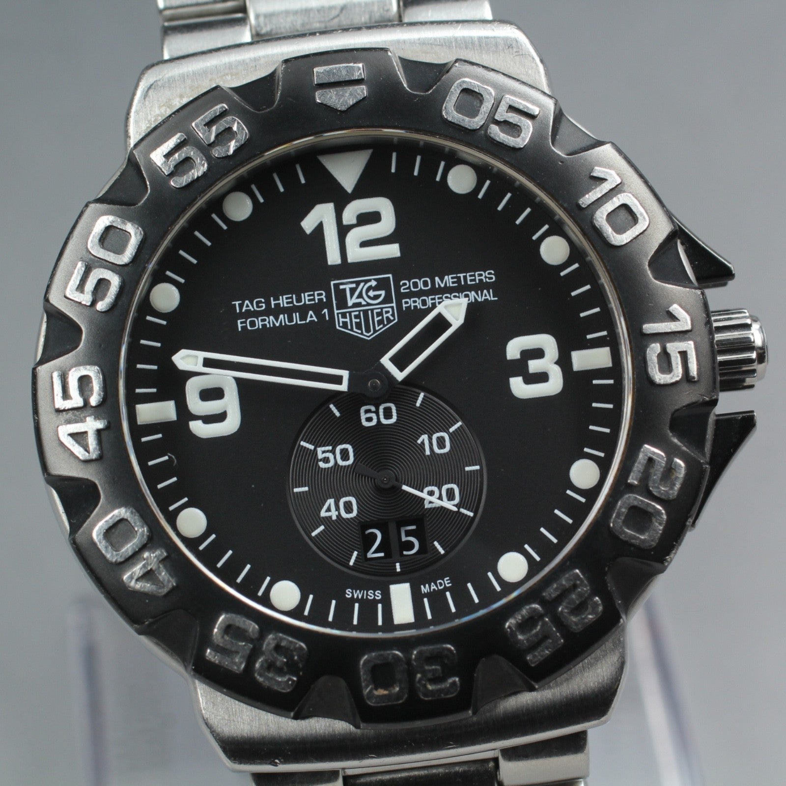 TAG Heuer Formula 1 WAH1010 Black Dial Quartz Men's Watch 44mm From JAPAN