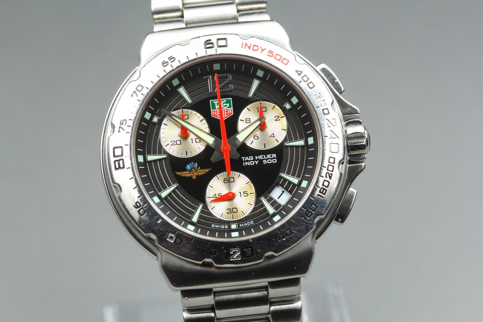 TAG HEUER Formula 1 Indy 500 CAC111B-0 Quartz Black Men's Watch 41mm JAPAN Exc+5