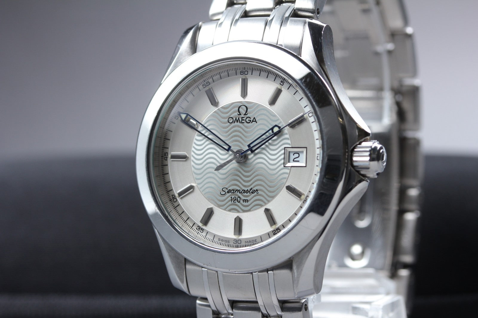 [Exc+5] Omega Seamaster 120M 2511.31 Cal.1538 Silver Date Quartz 36mm Mens Watch