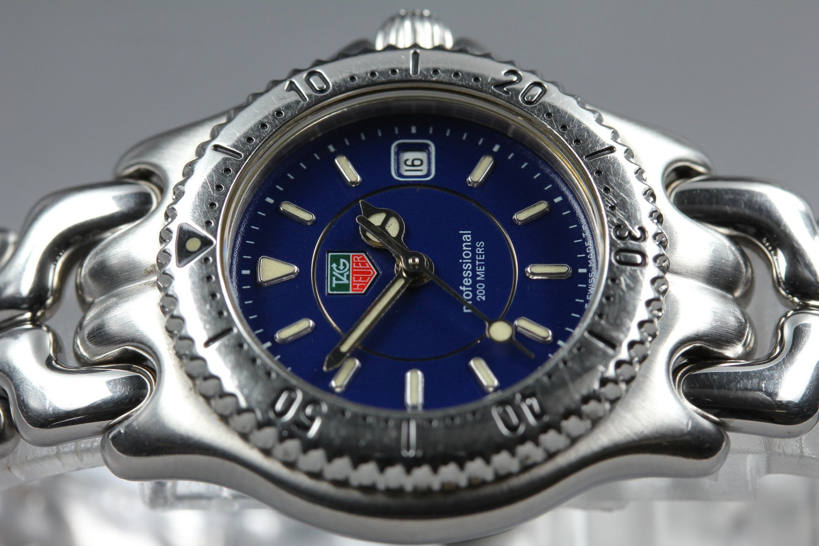 TAG HEUER SEL Professional WG131A Quartz Blue Dial Women's Watch 28mm From JAPAN