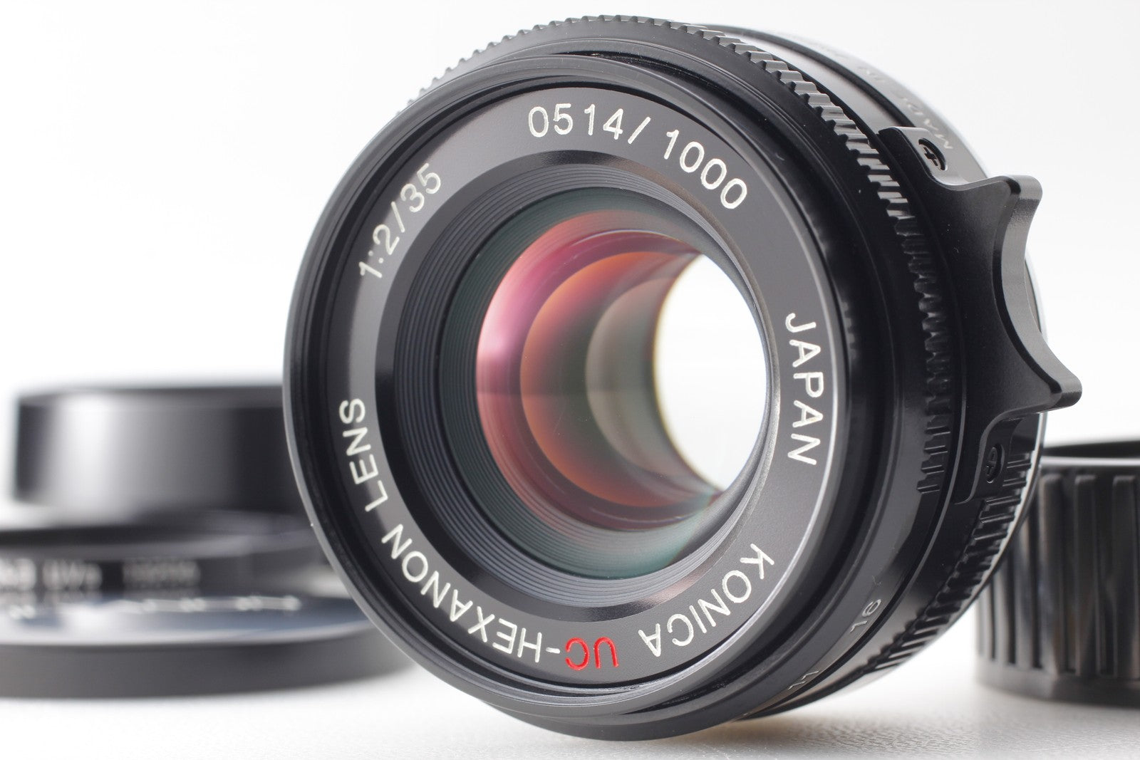 Limited 1000 [Top MINT] Konica UC Hexanon 35mm f2 MF Black Lens From JAPAN