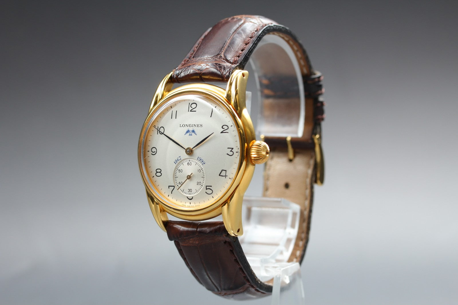 Vintage LONGINES 125th Anniversary 5254 Manual Men's Watch 33mm JAPAN