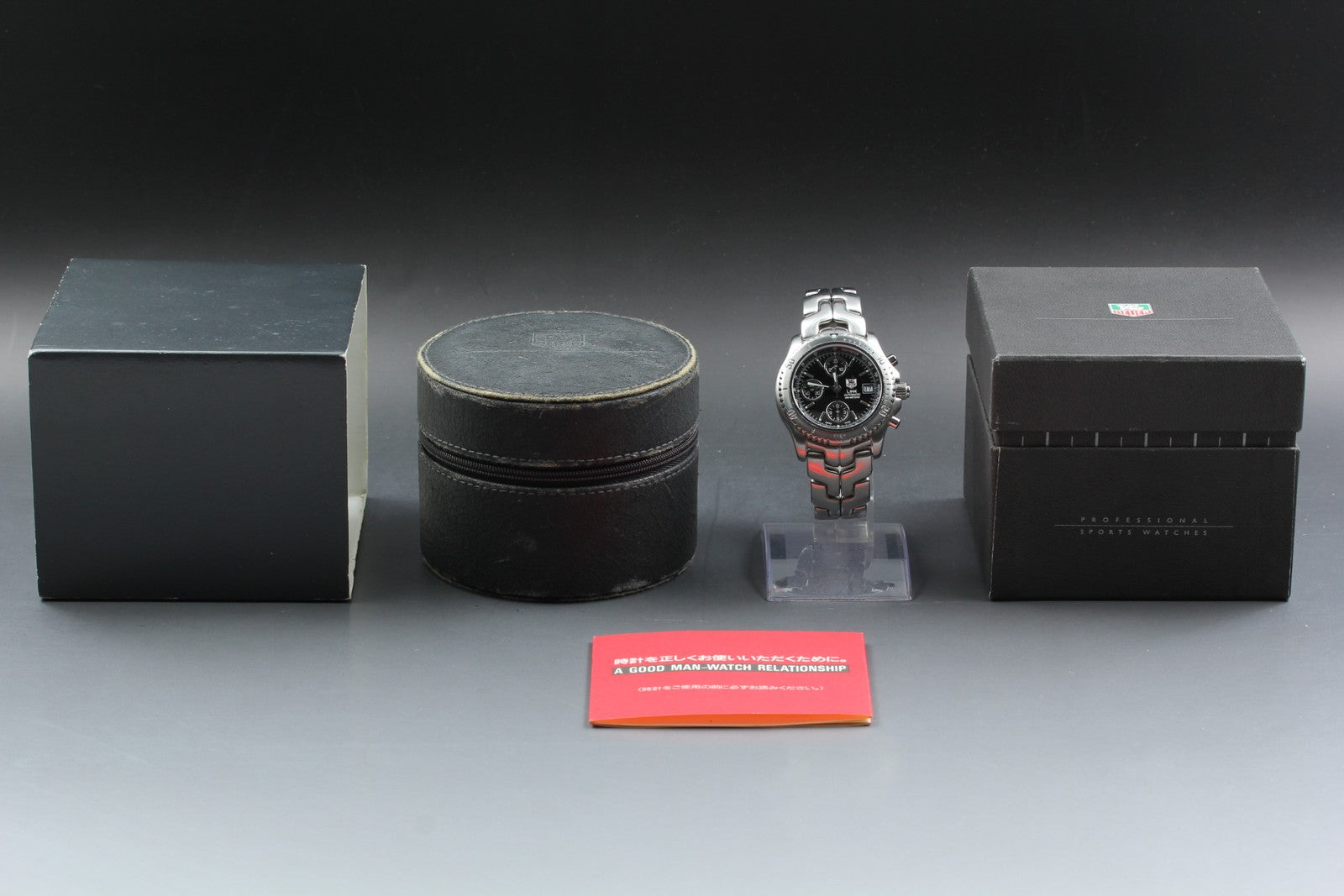 TAG HEUER TAG Heuer Link CT2111 Black Automatic Men's Watch 41mm JAPAN Box