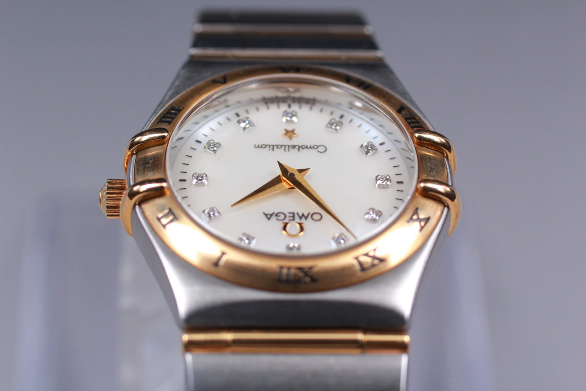 [Exc+5 Box] OMEGA Constellation 1272.75 Cal.1456 Diamond Shell Qz Women's Watch