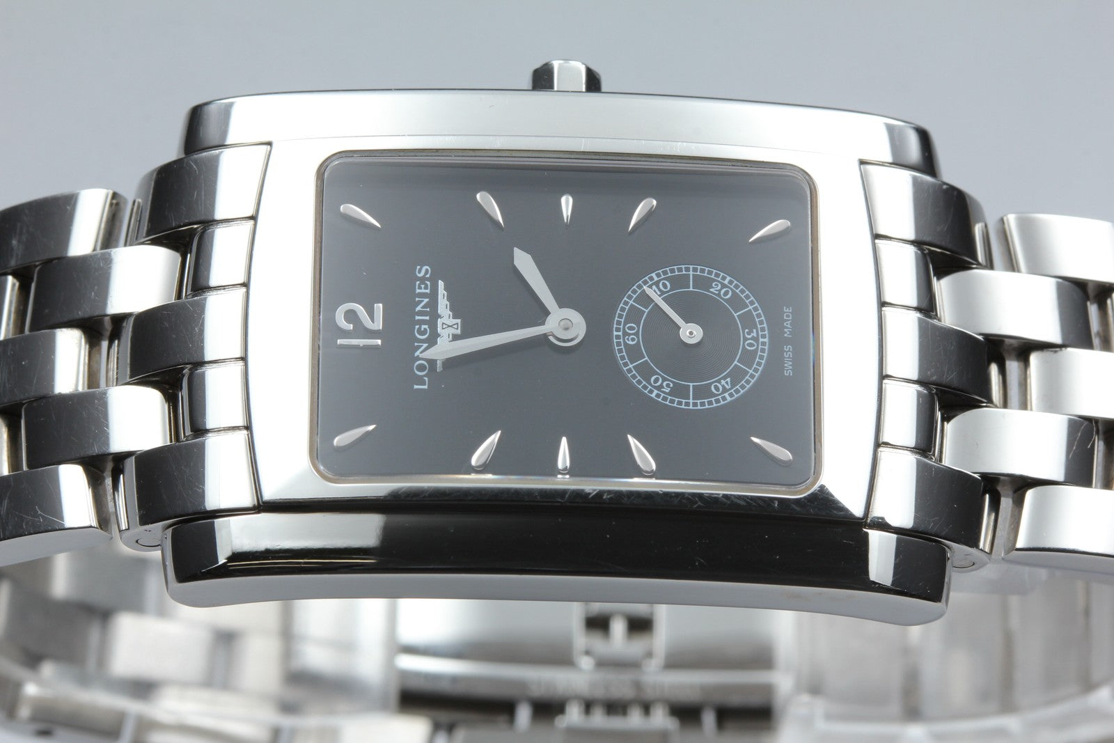 New Batt LONGINES DolceVita L5.655.4 Black Dial Unisex Quartz Watch 26mm JAPAN