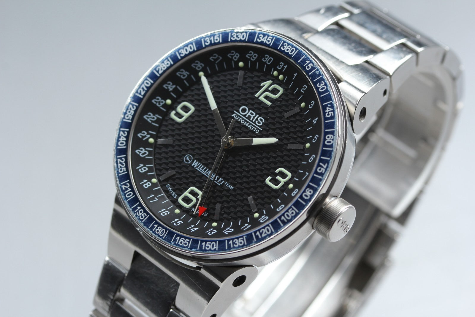 ORIS Williams F1 Team Pointer Date 7585 Automatic Men's Watch 42mm JAPAN Box