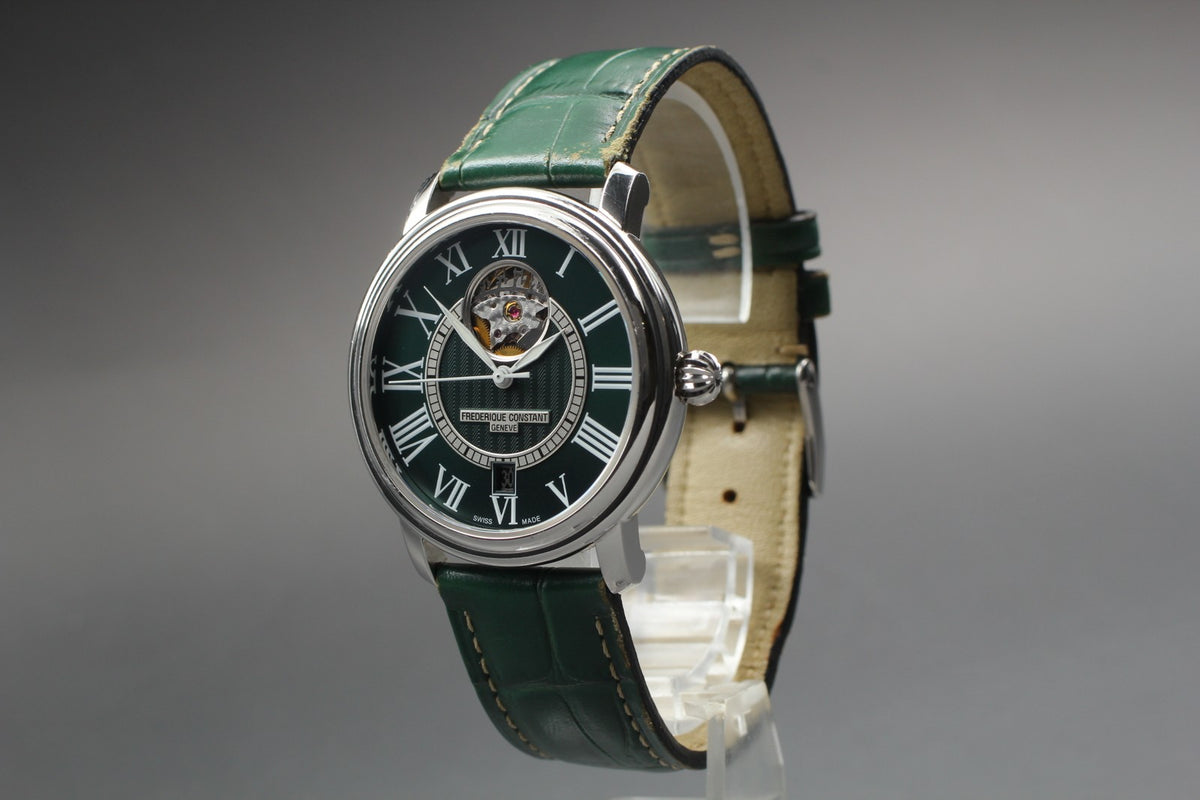 Limited FREDERIQUE CONSTANT FC-315DGS3P6 Green Automatic Men's Watch 38mm JAPAN