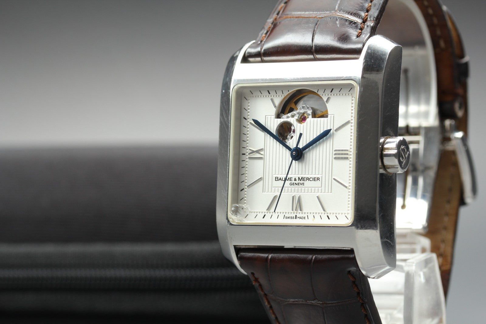 BAUME＆MERCIER Hampton 65577 Automatic White Dial Men's Watch 34mm JAPAN Exc+5
