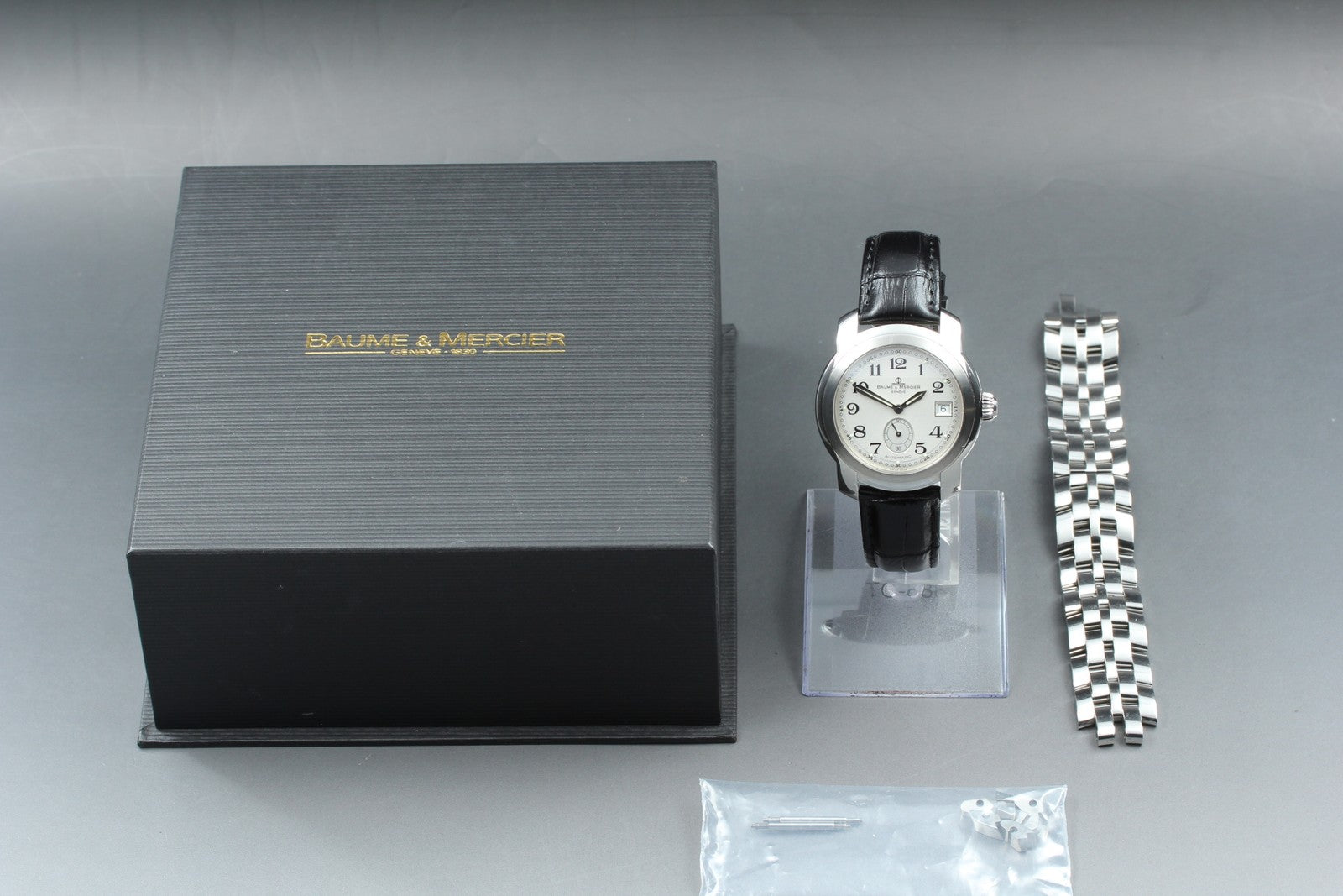 BAUME＆MERCIER Capeland MV045221 Automatic White Men's Watch 38mm JAPAN Box