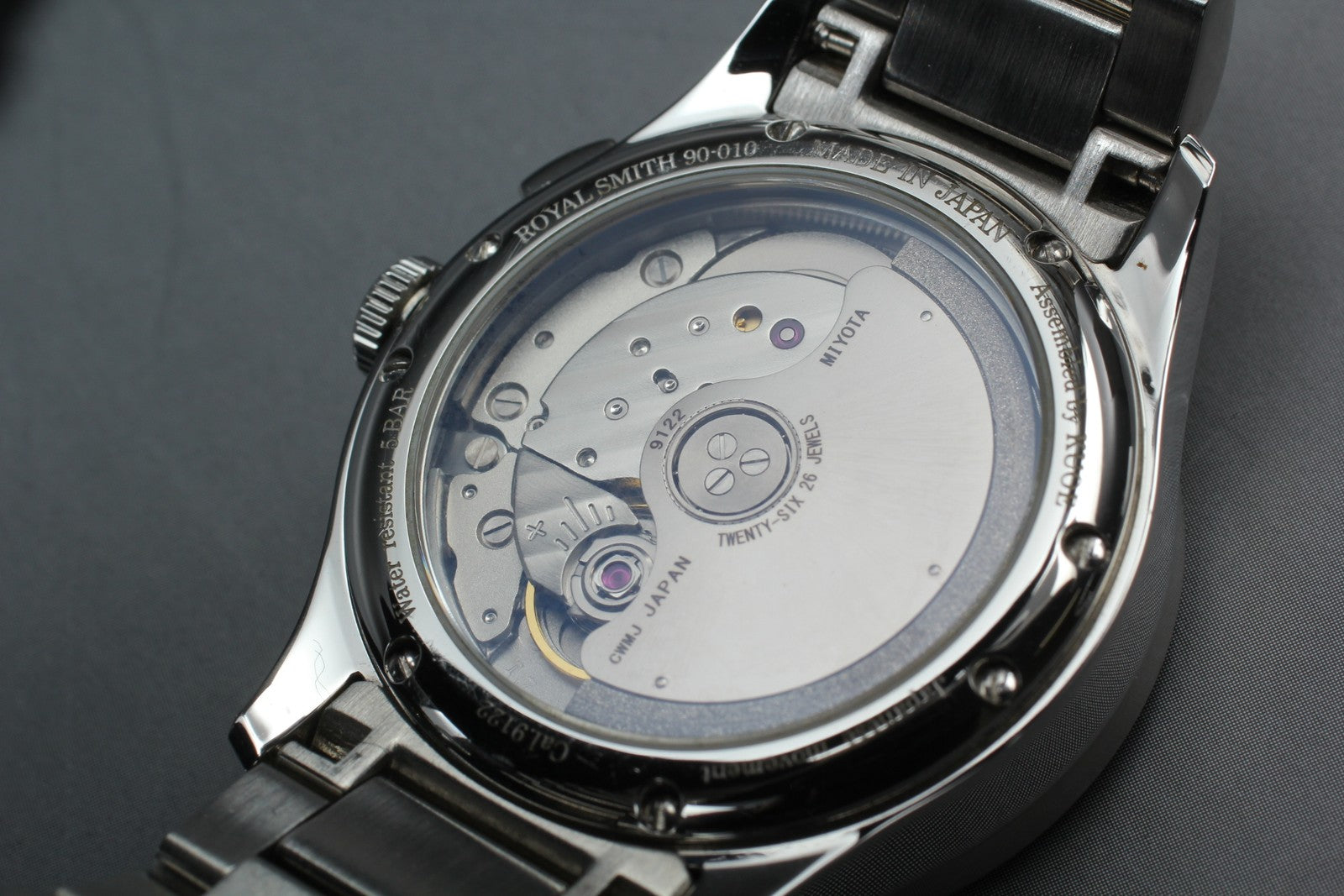 [Near MINT-] KUOE KYOTO ROYAL SMITH 90-010 35mm Automatic Men's Watch JAPAN