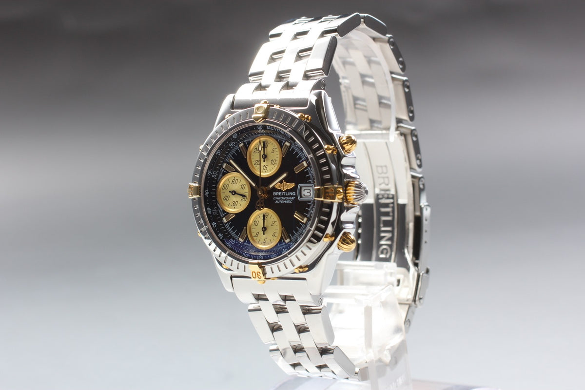 [Polished] BREITLING Chronomat B13350 Black 39mm Chronograph AT Men's Watch