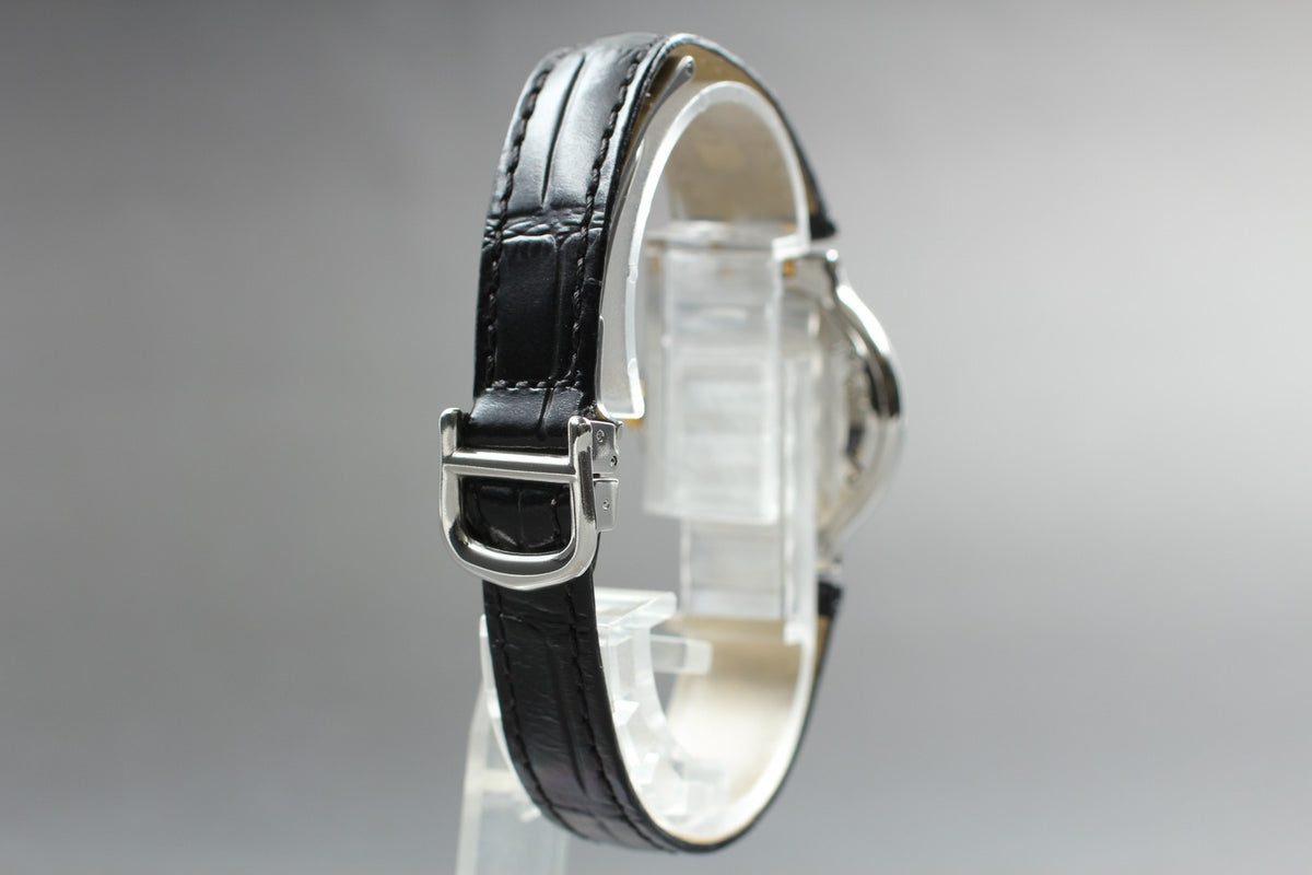 [Exc+4] Cartier Must de Cartier 21 1340 Silver Black 27mm Women’s Qz Watch JAPAN