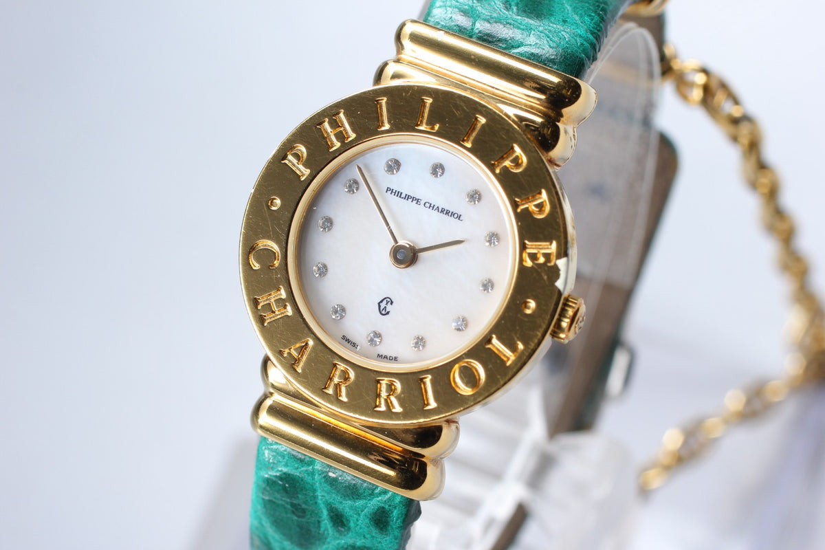 PHILIPPE CHARRIOL 7007901 White Dial Quartz Women's Watch 24mm JAPAN Box