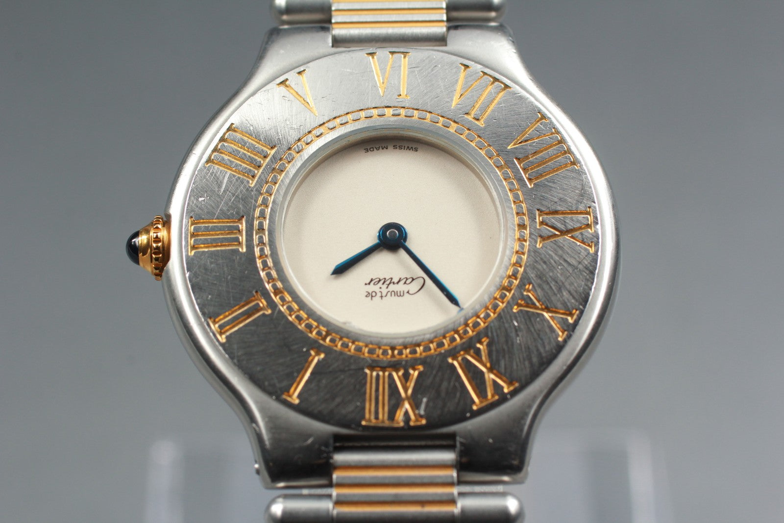 Vintage [Exc+5] Cartier Must de Cartier 21 30mm Unisex Quartz Watch From JAPAN