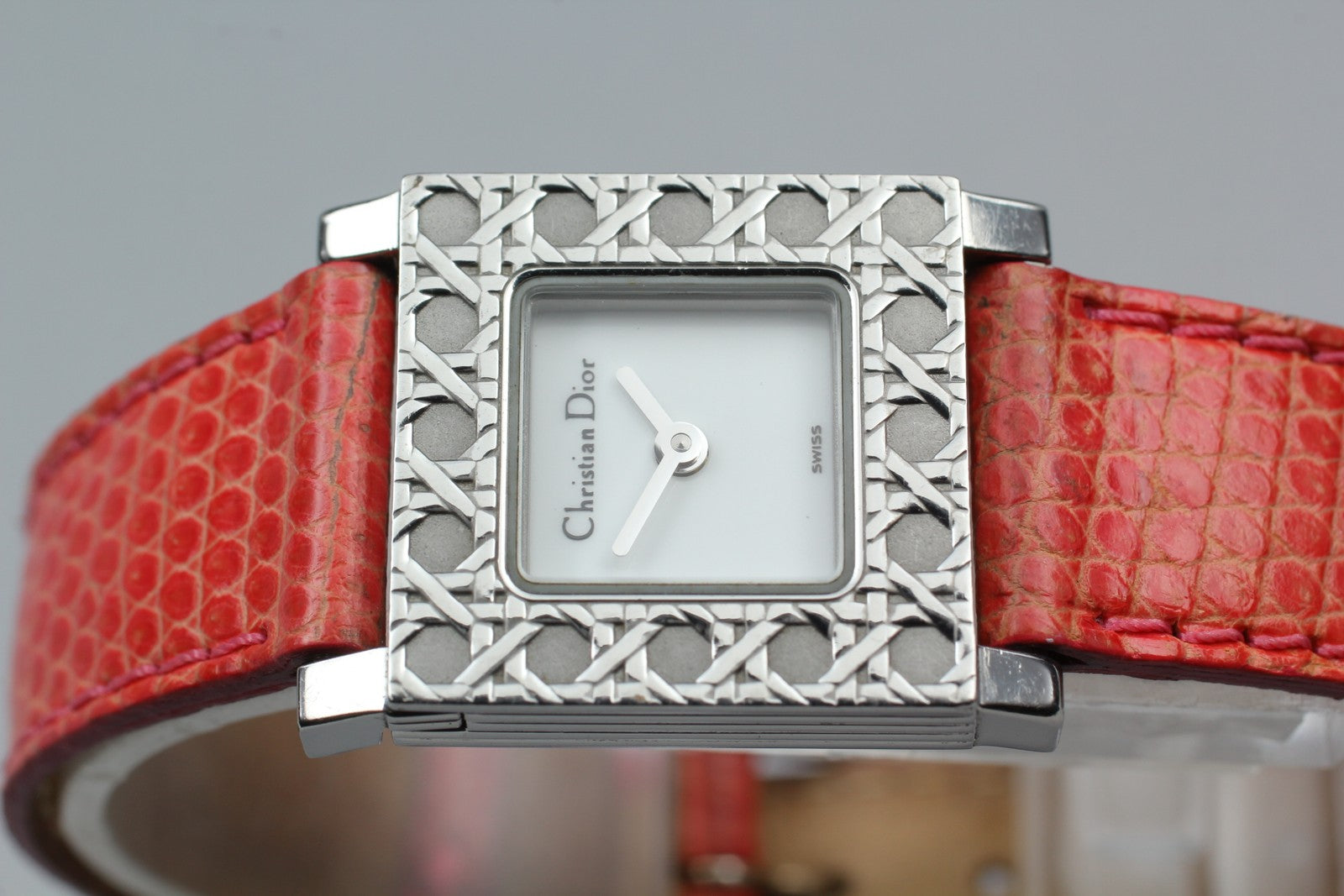 [Exc+5 Box] Christian Dior D60-109 La Parisienne Silver 19mm Women's Qz Watch