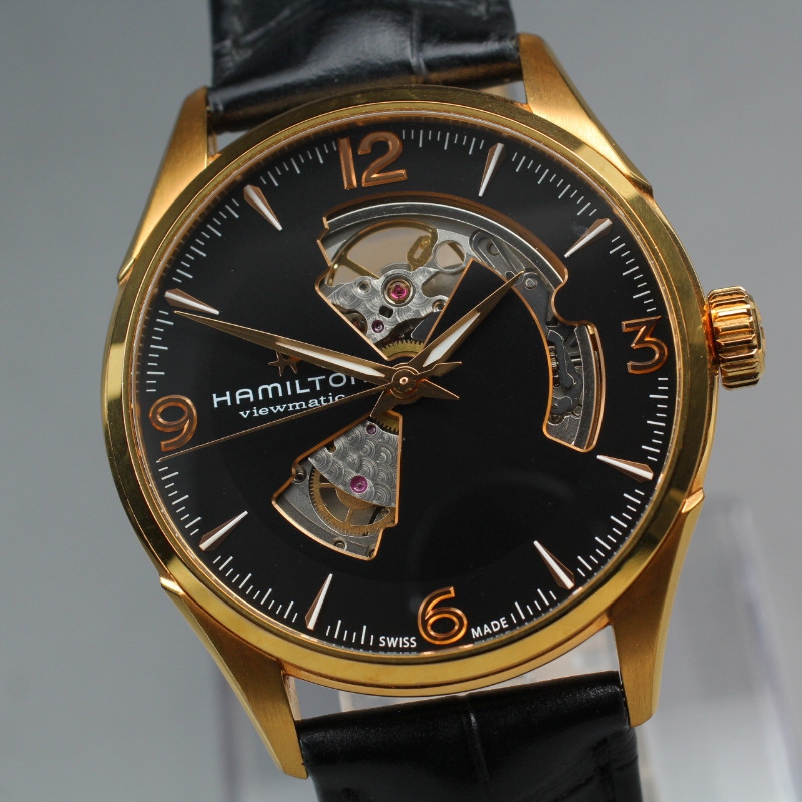 Hamilton Jazzmaster H327350 Automatic Black Dial Men's Watch 41mm JAPAN Box