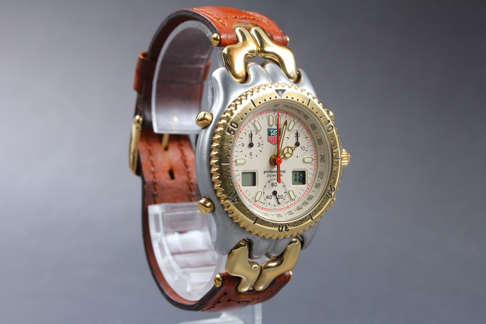 Vintage [Exc+5] TAG Heuer S/el Chronograph CG1123-0 Senna Men's Quartz Watch