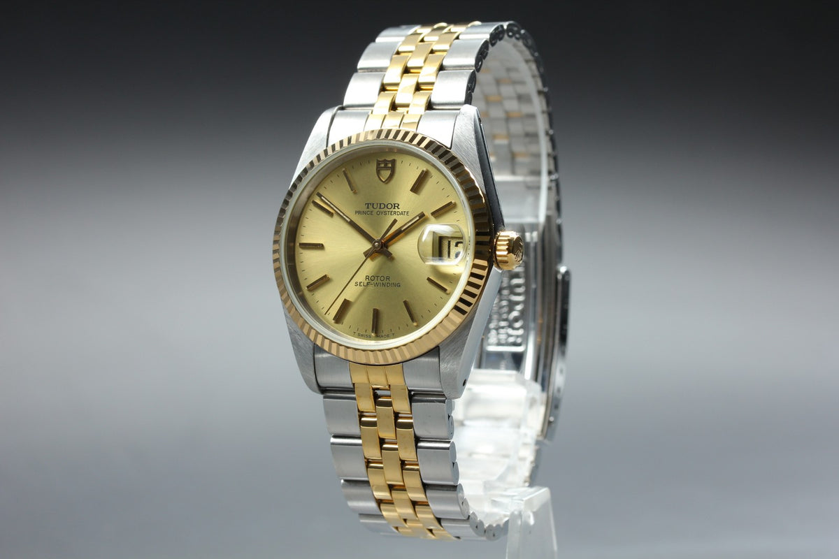 TUDOR Prince Oysterdate 74033 Gold Dial 33mm Cal.2824 Automatic Men's Watch