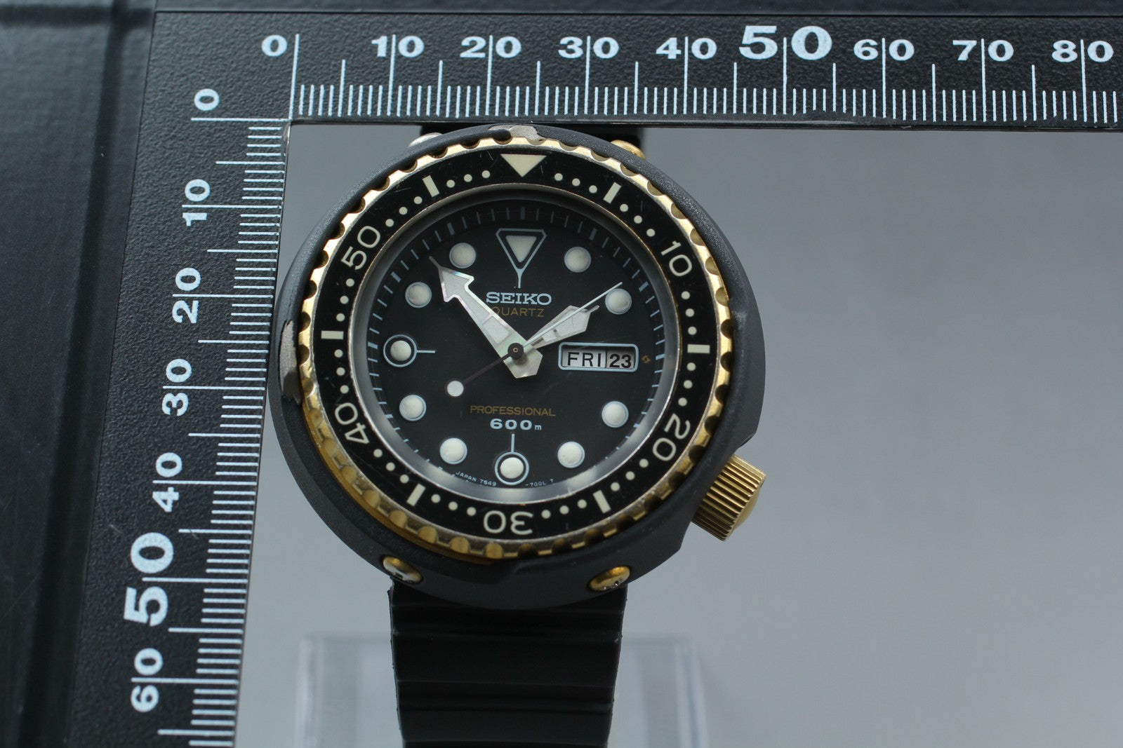 [Exc+4] SEIKO Professional Divers 7549-7000 SPYF018 600m Qz Men's Watch JAPAN