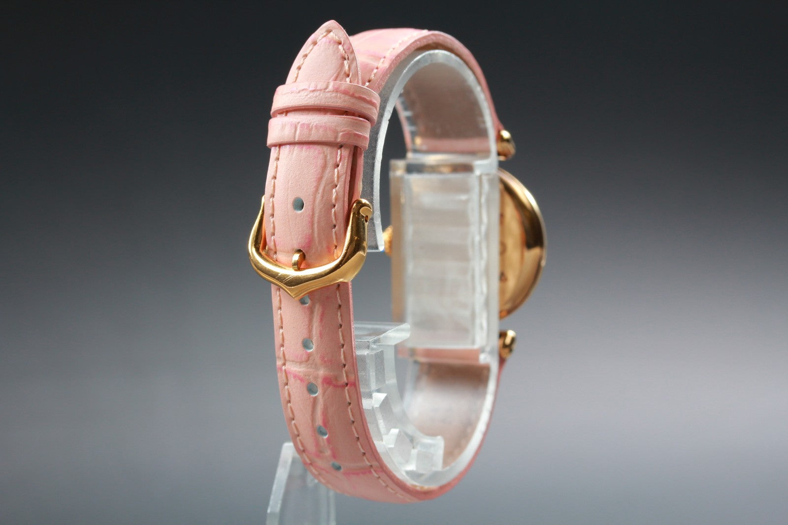 Vintage [Exc+5] Cartier Must Colisee Vermeil 590002 Gold Pink Women's Qz Watch