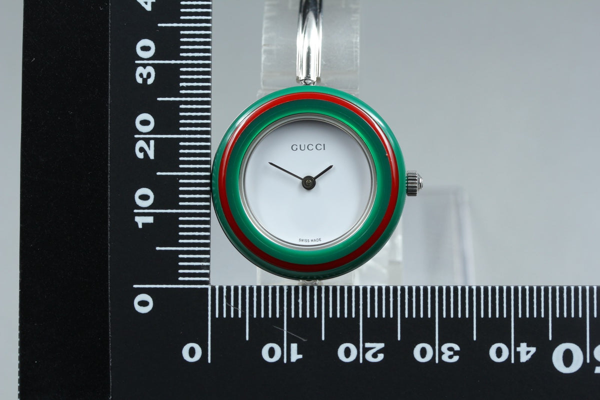 [Overhauled] Gucci Change Bezel 11/12.2L 12 Colors Silver Women's Watch 15.5cm