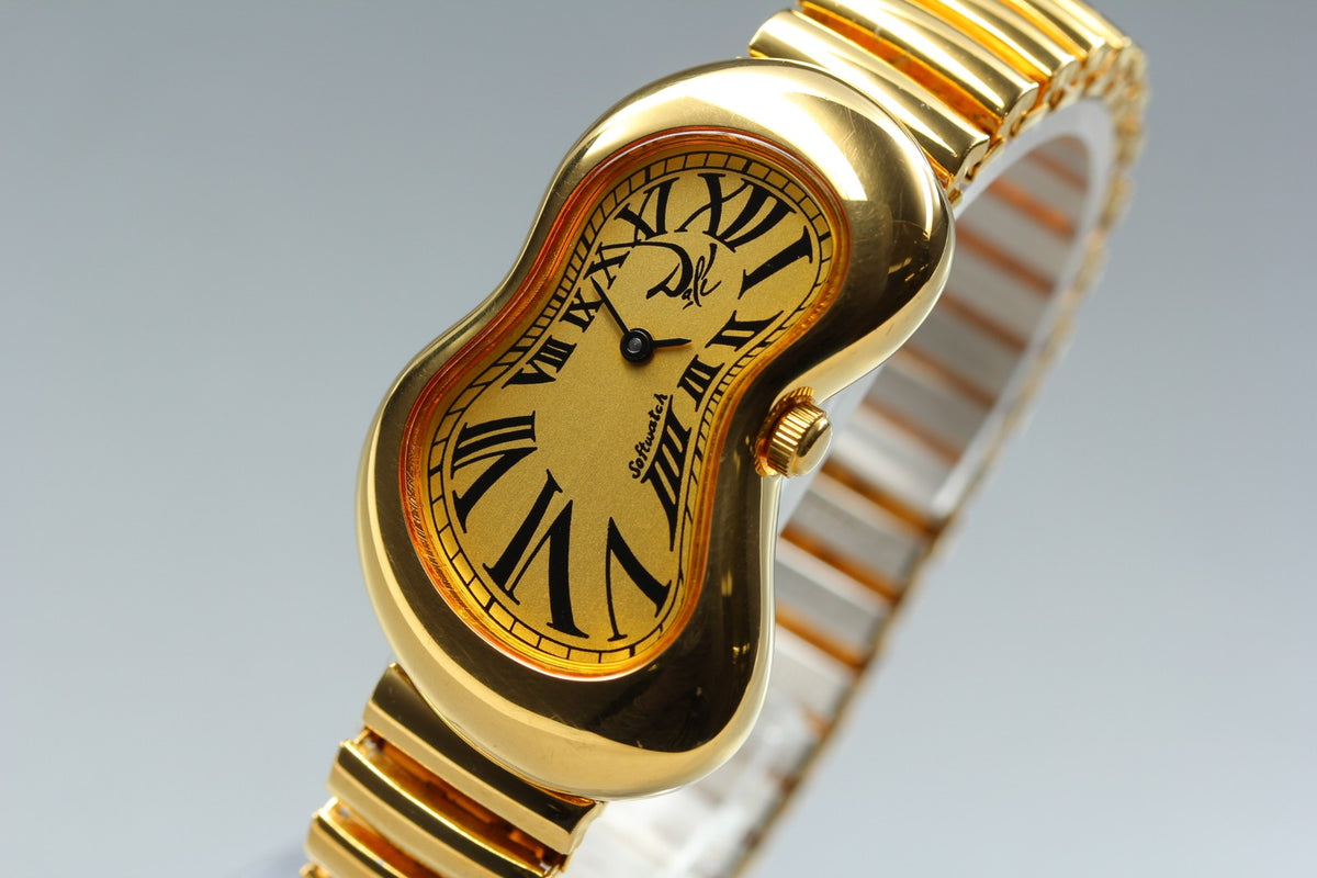 [Overhauled] Salvador Dali Softwatch 022146 Gold Dial 26mm Unisex Quartz Watch