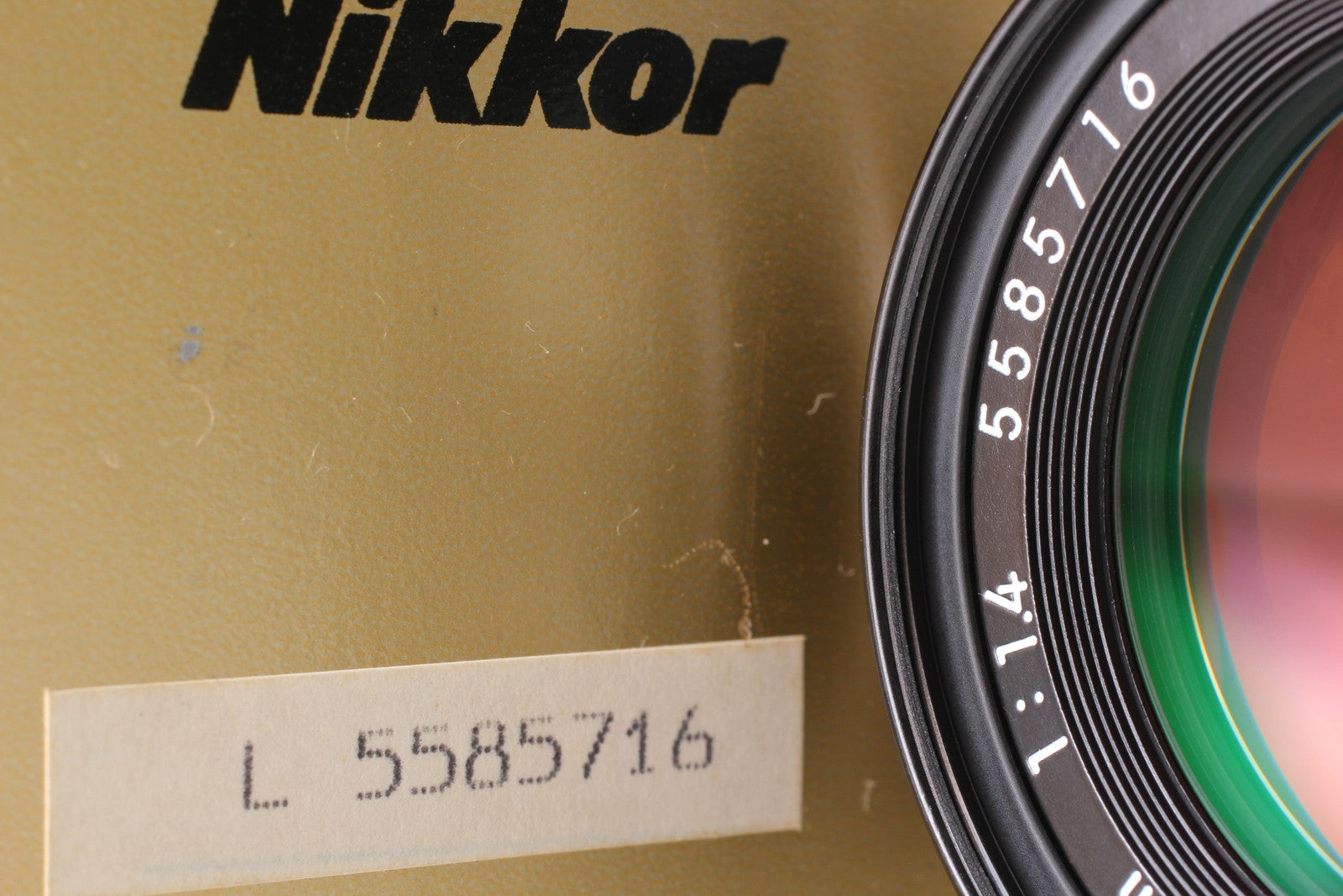 [Top MINT] SIC S/N 558xxxx Nikon Nikkor Ai-s Ais 50mm f1.4 MF Lens for F JAPAN