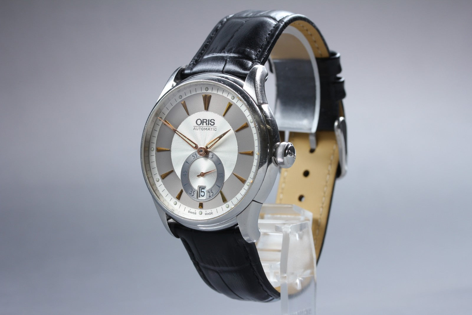 [Exc+5] ORIS Artelier Small Second Date 7582 40mm Silver Automatic Men's Watch